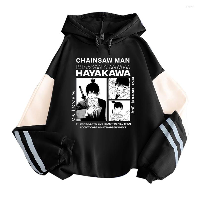 

Men's Hoodies Chainsaw Man Anime Hayakawa Aki Manga Print Men Women Oversized Printed Cartoon Long Sleeves Hooded Tops Sweatshirts, Green