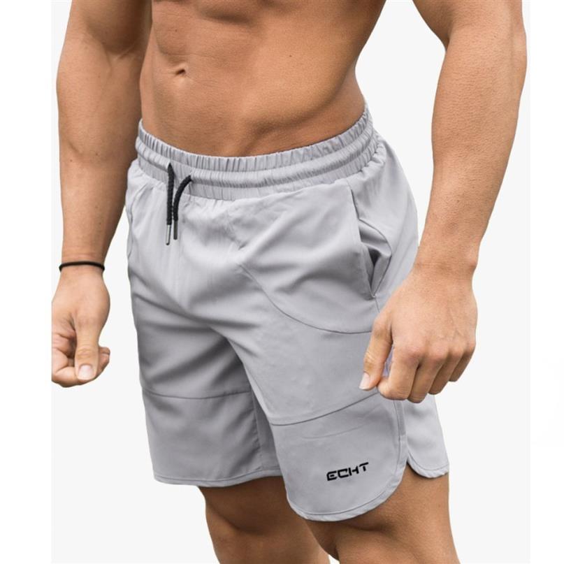 

ECHT shorts Men's Casual Summer Sexy Sweatpants Male Fitness Bodybuilding Workout Man Fashion mens Short pants X1116231z, Black