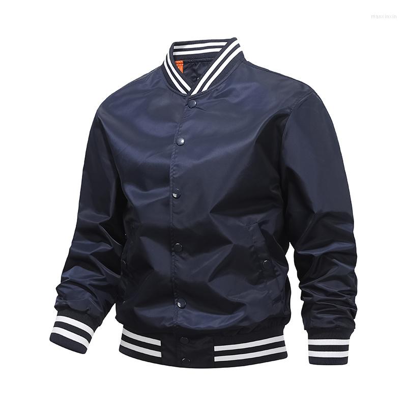 

Men's Jackets Plus Size Men's Jacket Fashionable Baseball Uniform Spring Bomber Male Outdoor Sweatshirts Clothing Luxury, Black
