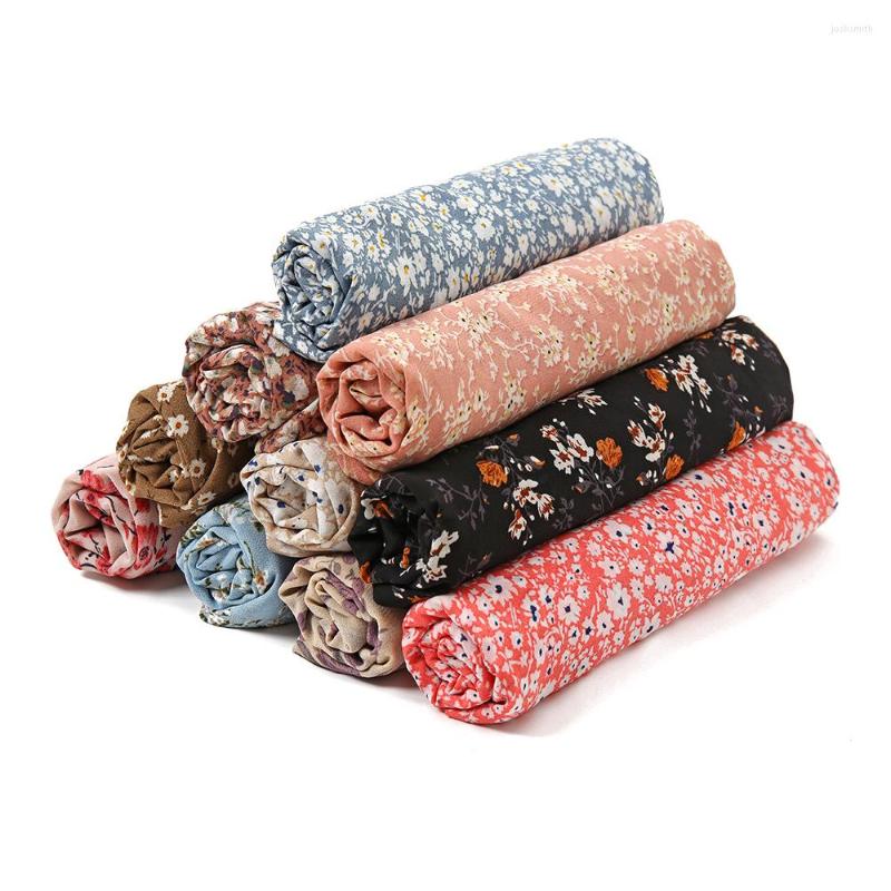

Scarves 180 70cm Fashion Luxury Floral Bandana Chiffon Shawl Scarf Lady High Quality Wrap Pashmina Stole Bufandas Muslim Hijab