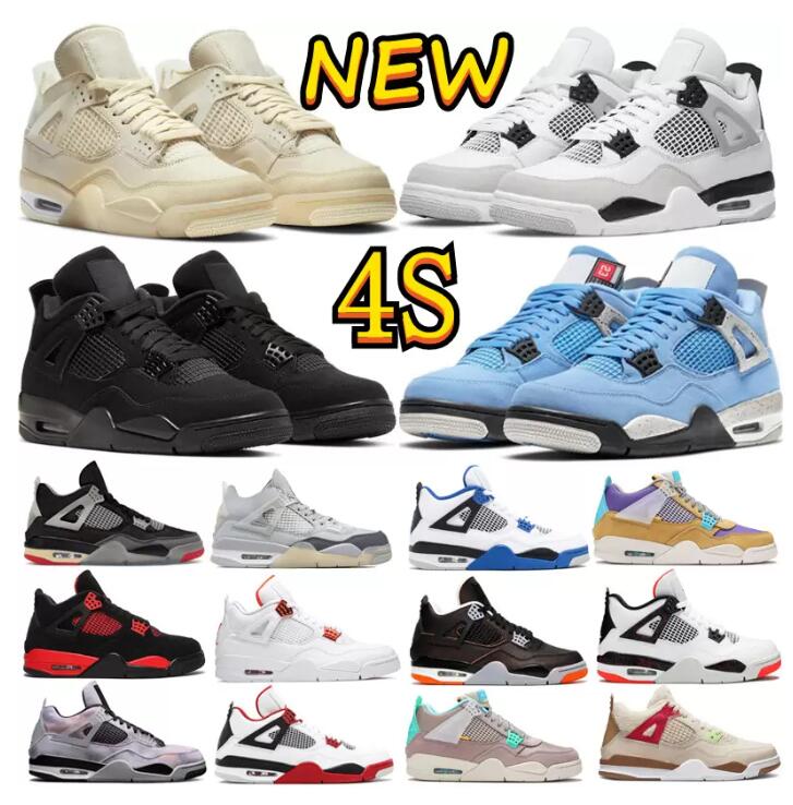 

Designer Military Black 4 4s Casual Basketball Shoes Jumpman University Blue Mens Women NOIR Cement Cat Cream Sail White Oreo Infrared Red Thunder Trainer Sneakers, Please contact us