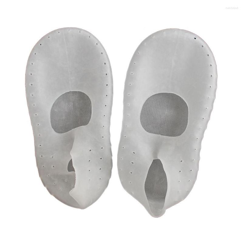 

Women Socks 1Pair Silicone Insole Gel Sock Foot Care Tool Feet Protector Pain Relief Crack Moisturize Slippers, Size s skin color
