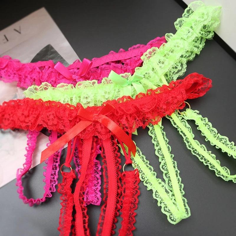 

Women's Panties Crotchless For Women Sexy Lingerie Underwear Hollow Out Open Crotch Lace Thongs Panty Sensual G-string