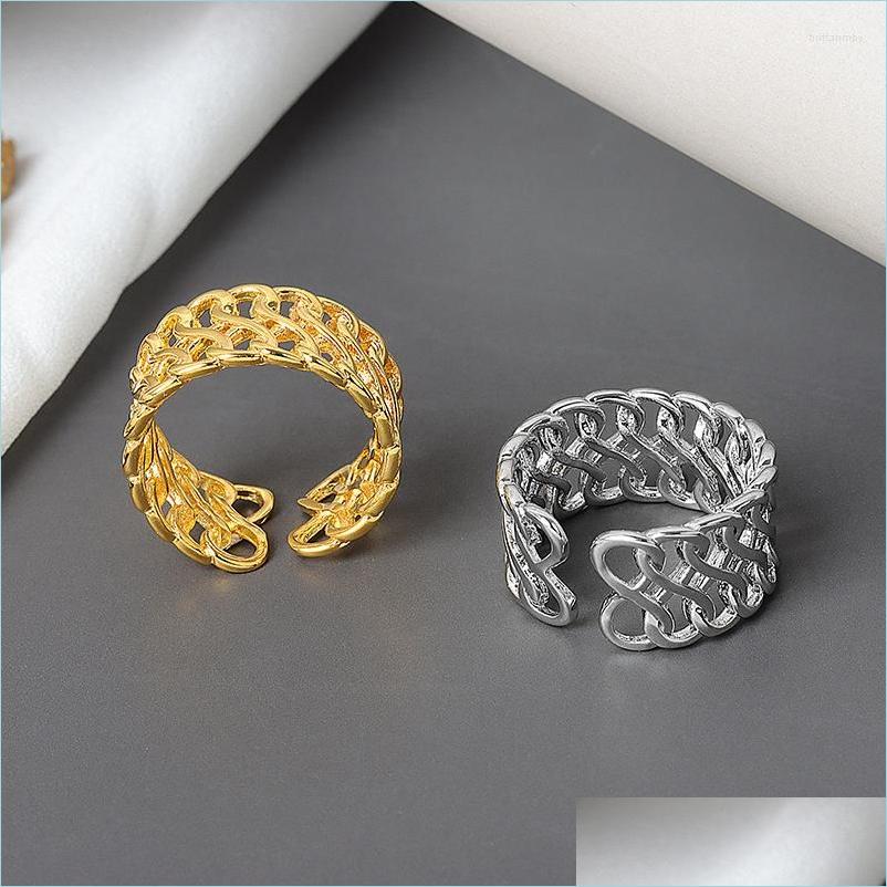 

Wedding Rings Wedding Rings Korean Winding Braid Finger Ring Engagement Jewelry Lady Elegant Cocktail Party Dress Accessories Drop D Dhhro
