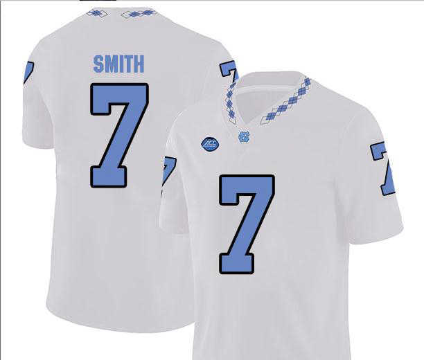 

Custom Men Youth women UNC Tarheels Jonathan Smith #7 Football Jersey size s- or custom any name or number jersey, Black women s-2xl
