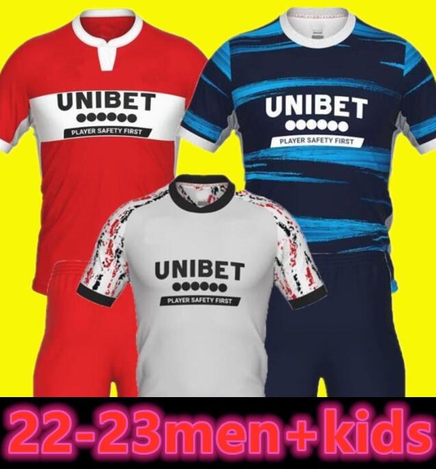

22 23 Middlesbrough Soccer Jerseys THIRD 2022 2023 TAVERNIER PAYERO HOWSON MCNAIR BOLA Birmingham Football Shirt Uniforms KIDS KITS HOGAN BELA SHEAF O, Away kids