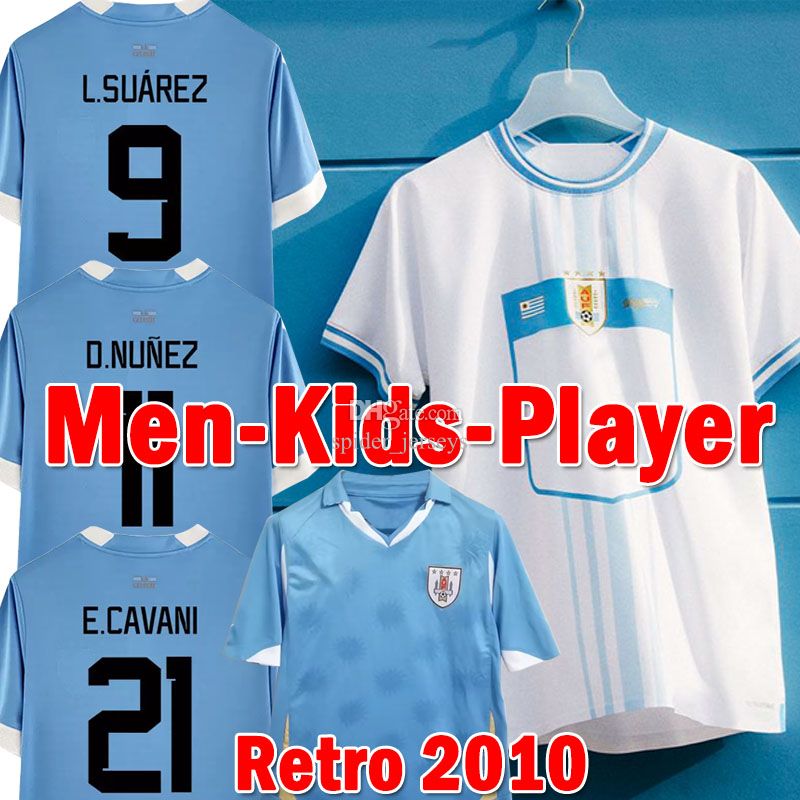 

Uruguay Soccer Jerseys 2022 2023 Copa America Retro 2010 L.suarez E.cavani F. Valverde N. Nandez J.M.Gimenez De La Cruz National Team 22 Pgh, Wulagui 22-23 home kids kits
