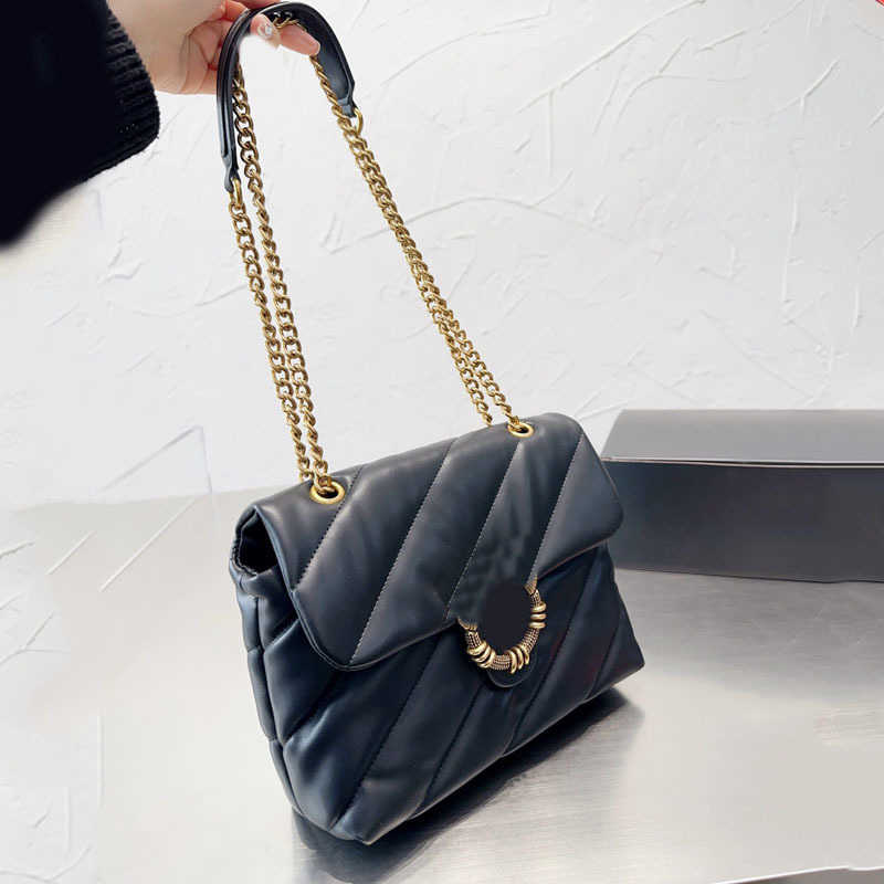 

swallow Crossbody Bags Pink Chains Designer Bag Golden Logo Swallow Messenger Bags Women Leather Tote Bag Purse Handbag Cross Body Wallet 221017, Pink-3