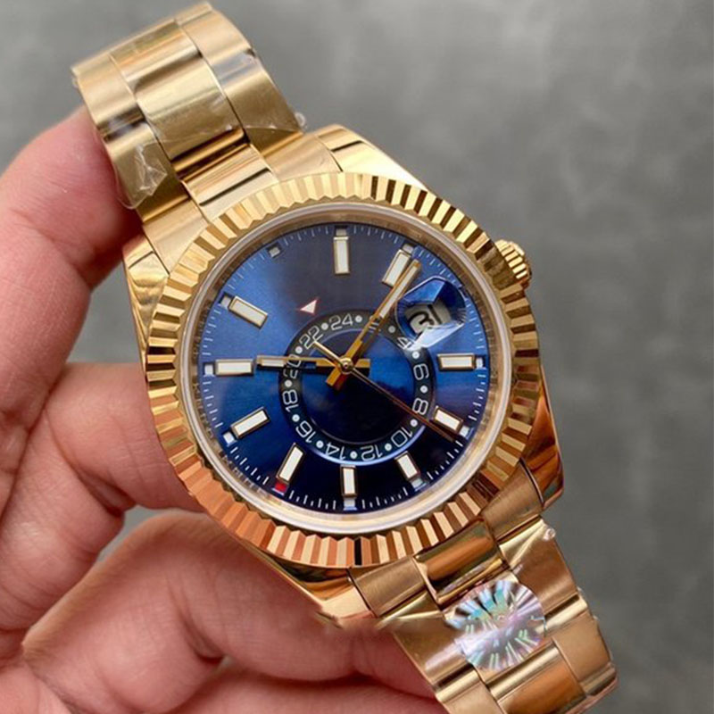 

Mens Reloj Watches Steel Automatic Movement Small Dial Sapphire Calendar 41mm reloj Watch Stainless Sky dweller Wristwatches Montre De Luxe watchs, G15