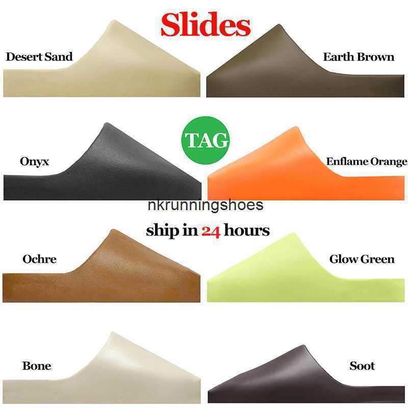 

Slides Designer Slide Sandals Trainers Desert Sand Earth Brown Bone Glow Green Resin Mineral Blue For Mens Womens Big Size 36-47, Item #7
