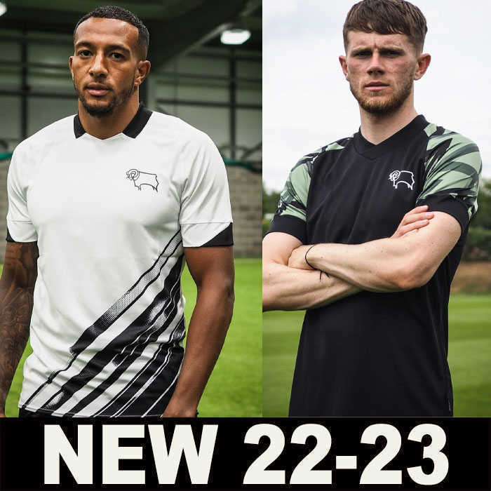 

22 23 DERBY COUNTY soccer jersey ROONEY 2022 2023 home away jerseys LAWRENCE BOGLE WAGHORN BIELIK Top thailand quality football shirt, 22-23 home