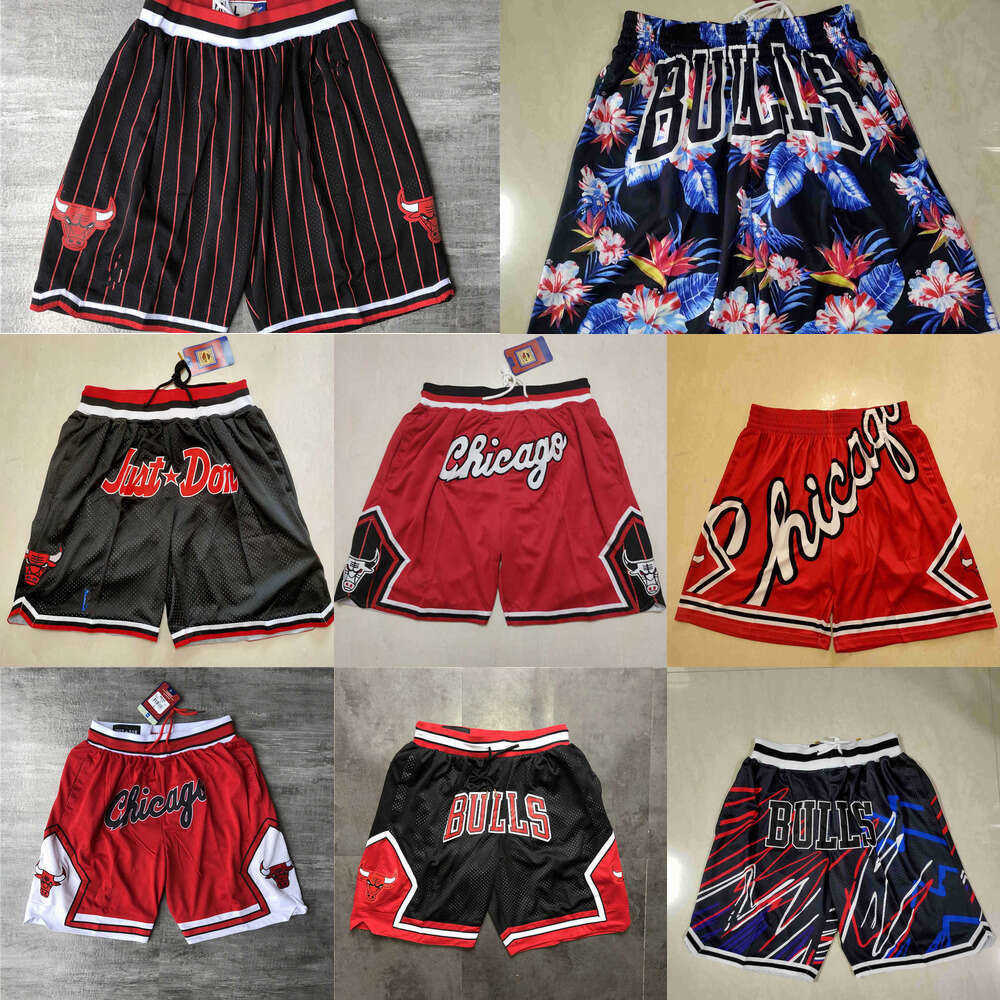 

Basketball Shorts Chicago''Bulls''men Throwback pocket, Color