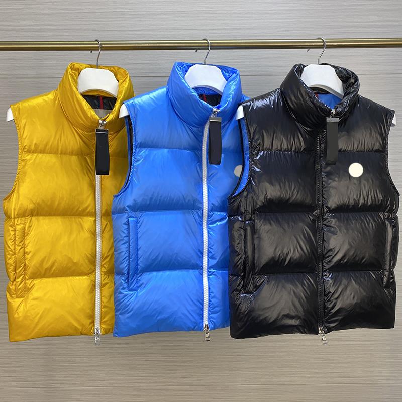 

Mens Designer Down Vest Womens Stand Collar Vest Jackets Chest Embroidered Badge Warm Outerwear Winter Coats Complete labels, Supplement (not shipped separately)