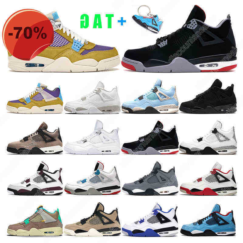

Basketball Shoes Sports Sneakers University Blue White Oreo Black Cat Bred Motorsports Paris 4S 4 Taupe Haze Desert Moss Women