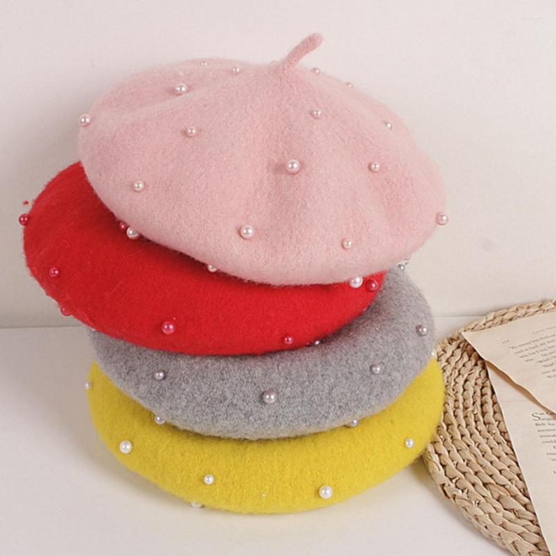 

Hats Winter Beanie Children Berets Princess Style Hat Headwear, Grey