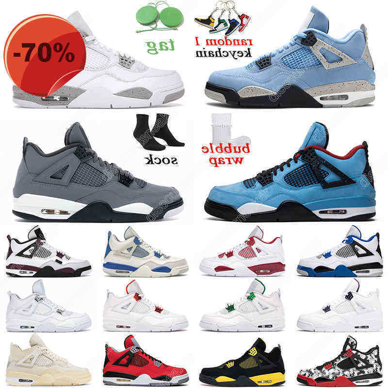 

Basketball Shoes Men Trainer Sports Sneakers Black Cat University Blue Fire Red White Oreo Outdoor 4 Cactus Jack Mens, Bordeaux