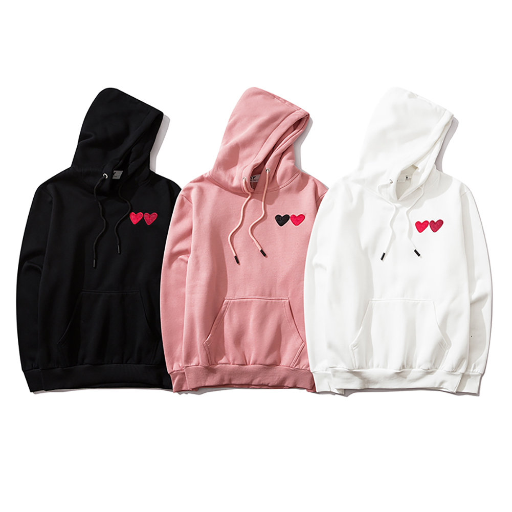 

Designer Luxury Classic Hoodie Autumn And Winter Fashion Red Peach Heart Printing Mens Hooded Sweater Coat, Beige