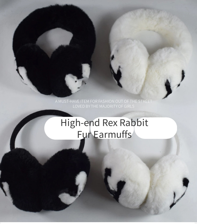 

Top brand winter earmuffs Female rabbit velvet Ear Muffs Classic earmuffs fashion warm plush earmuff
