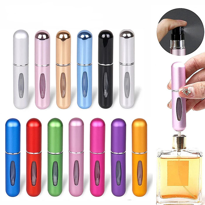 

5ml Portable Mini Refillable Perfume Bottle With Spray Scent Pump Empty Cosmetic Containers Atomizer Bottle For Travel Tool