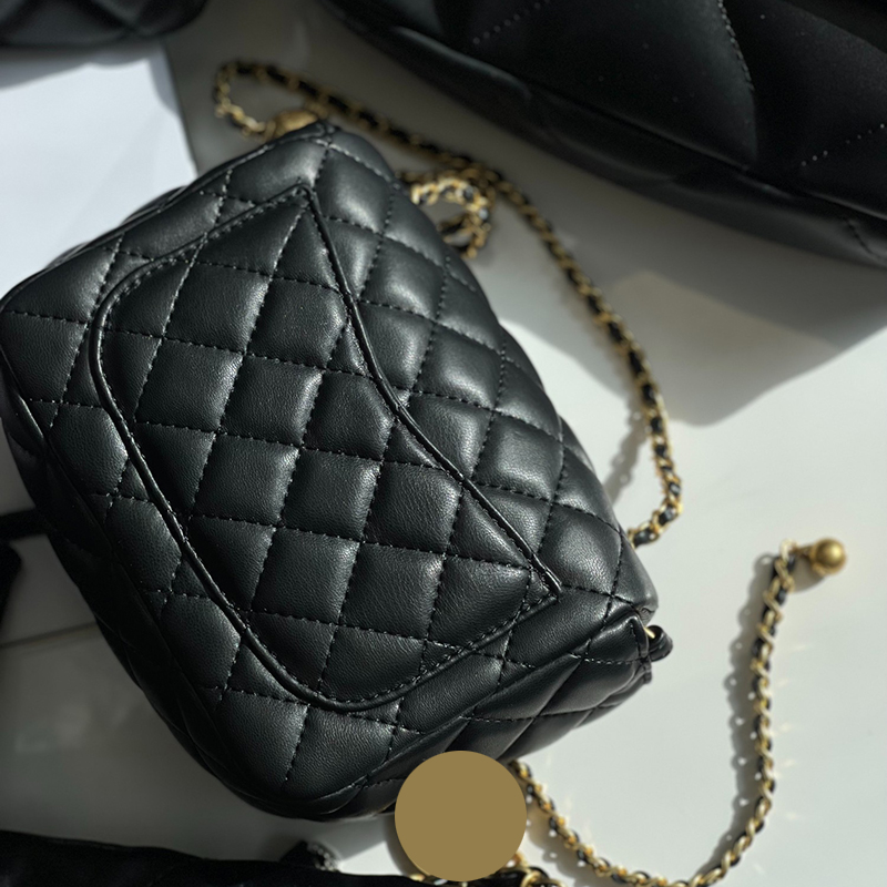 

shoulder bag crossbody bag chain package 25cm 20cm Gold black Vintage buckle Leather caviar medium designer 19 bags cf 2.55 Le boy handle WOC 11.12 Classic 22 Gabrielle, Gabrielle hobo-20cm