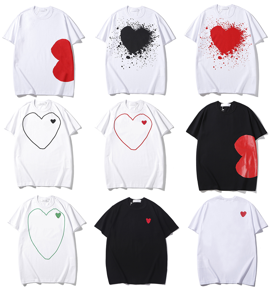 

Play Mens T-shirts fashion designer casual shirt cotton embroidered love eyes t-shirt loose casual tshirt couple style printed short sleeve bottom shirts, 12