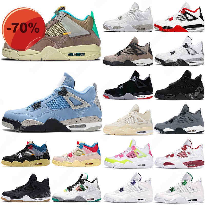 

7-13 dropshipping 4s Desert Moss Basketball Shoes For Men Women 4 University Blue #52 Taupe Haze Bred Sail Court Purple Mens Trainers, #24