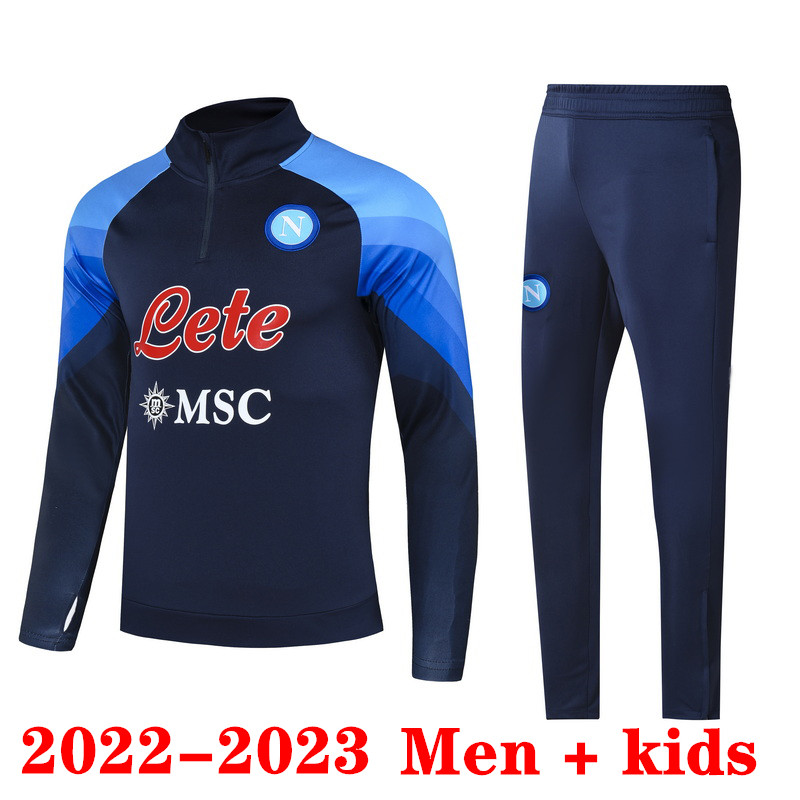 

22 23 Napoli tracksuit soccer jersey football kit 2022 2023 Naples tracksuits Mens and kids training suit Jogging tuta, Shorts