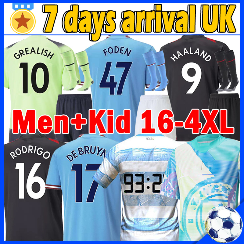 

XXXL 4XL 9#HAALAND 22/23 Soccer Jerseys DE BRUYNE 93 20 Anniversary 2022 2023 FODEN GREALISH MAHREZ cities football uniforms BERNARDO STERLING Man kits Kids Shirt, 22-23 home kits