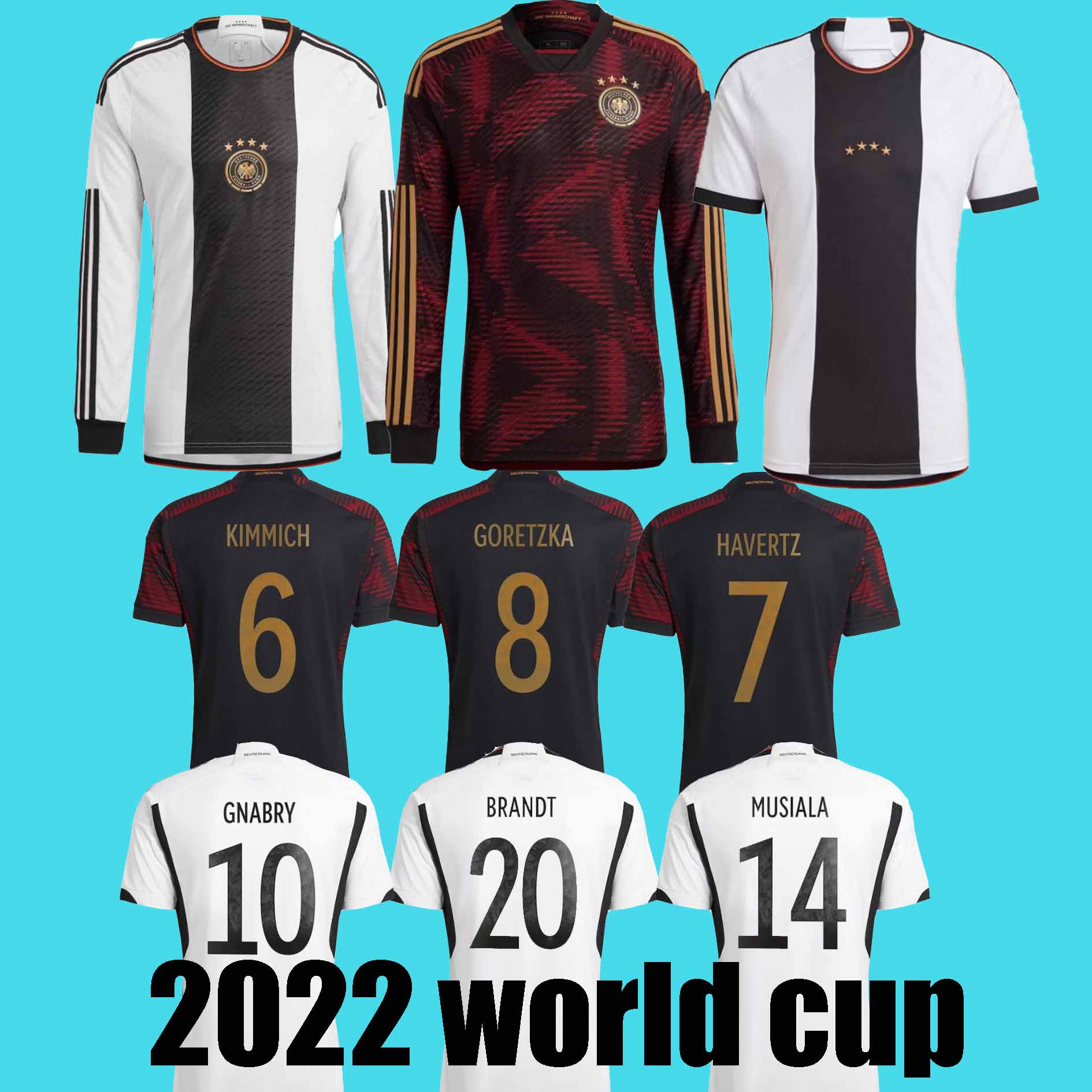 

2022 MUSIALA GNABRY WERNER soccer jersey Fans KROOS DRAXLER REUS HUMMELS MULLER GOTZE world Cup football shirt germanies men kids kit 22 23, Blue