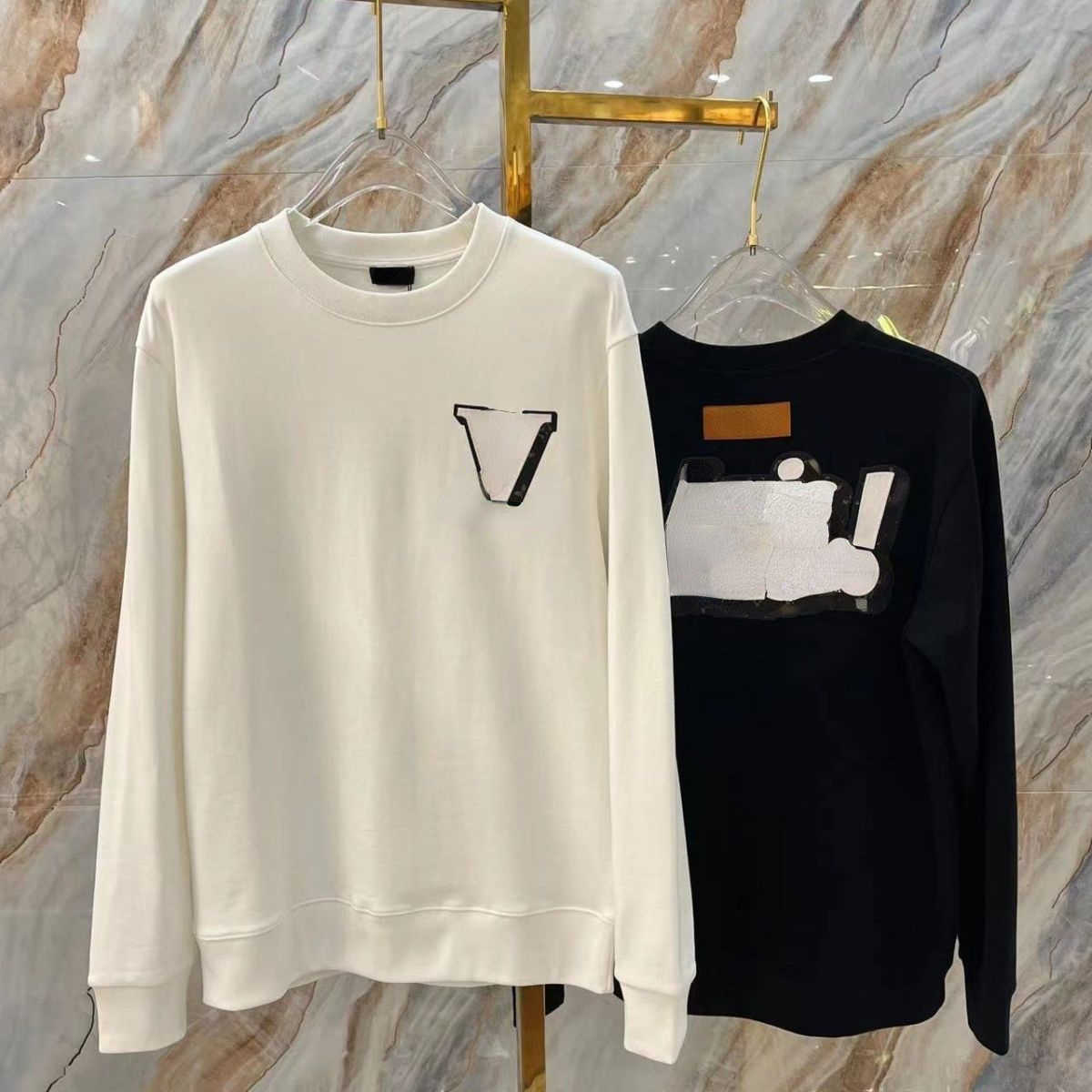 

Luxury Designer Hoodie Mens Sweatshirt 3d Printing Sweater Men Women Long Sleeved Tshirt Fashion Pullover Cotton Sweaters 4xl, Black1