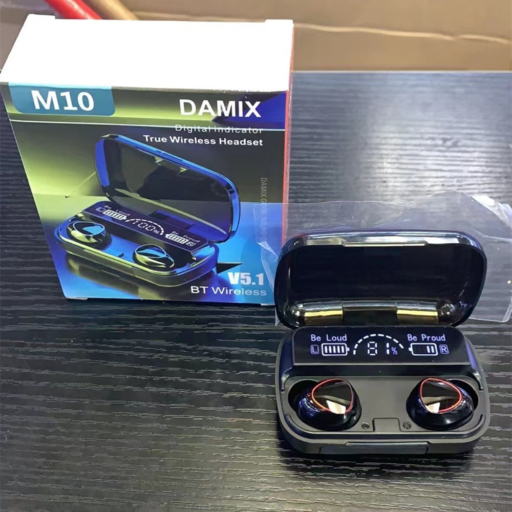 

Bluetooth Wireless Earphones Earbuds Headphones Stereo Sport Touch Watyerproof Headset With Microphone 2000Mah M10 TWS, Mixed color