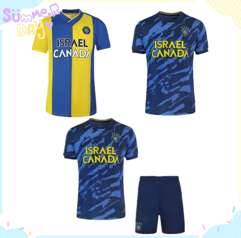 

22/23 Maccabi Tel Aviv F.C soccer jersey Israel Tees Shirts Fans Tops Home Away 2022 2023 Vendidos Boys Suit Football Shirts Customized, Black