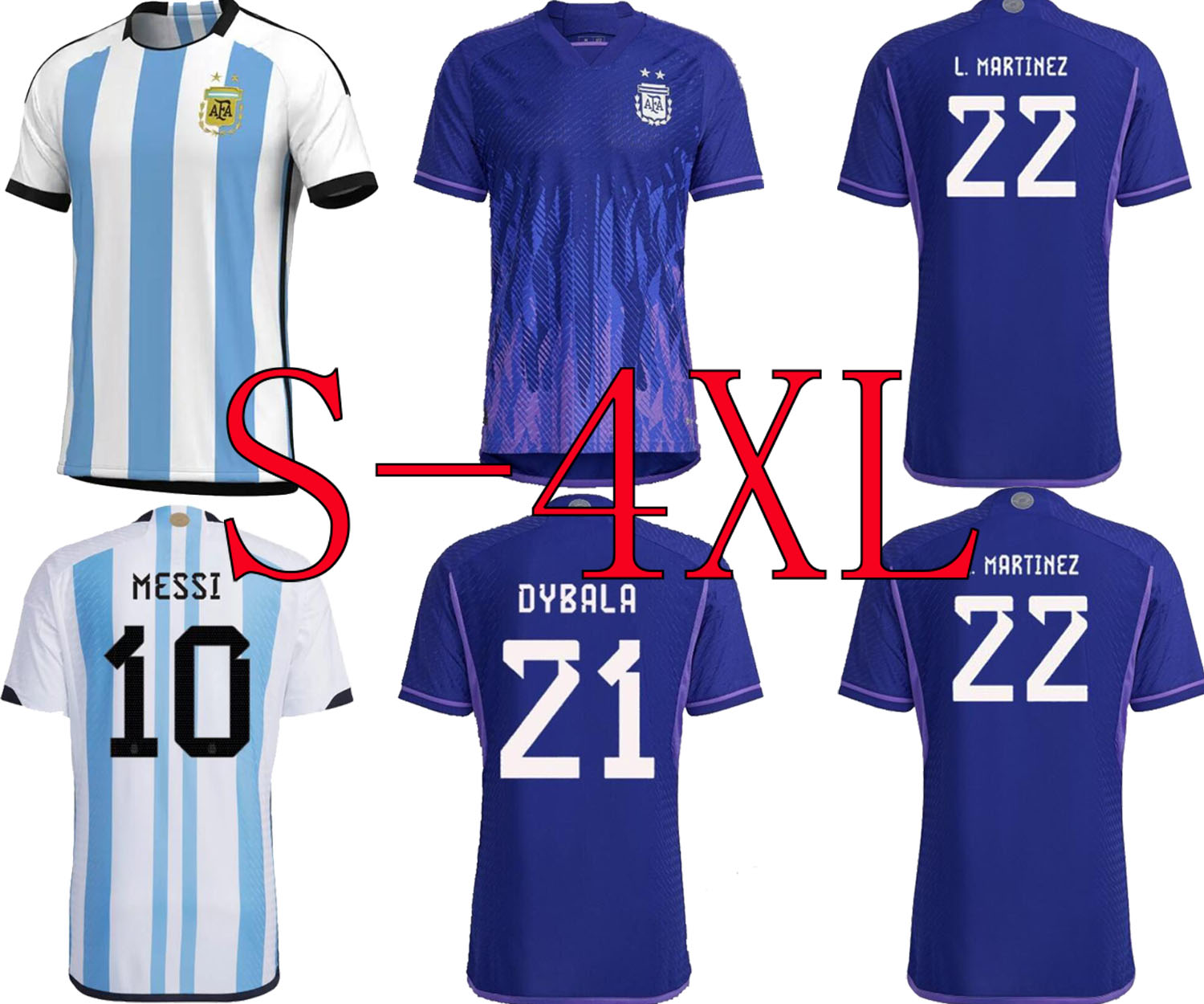 

S-4XL 22 23 Argentina Soccer Jerseys Commemorative Edition Home away 2022 2023 MEN kits Football Shirts AGUERO Maradona jersey camiseta de futbol, White