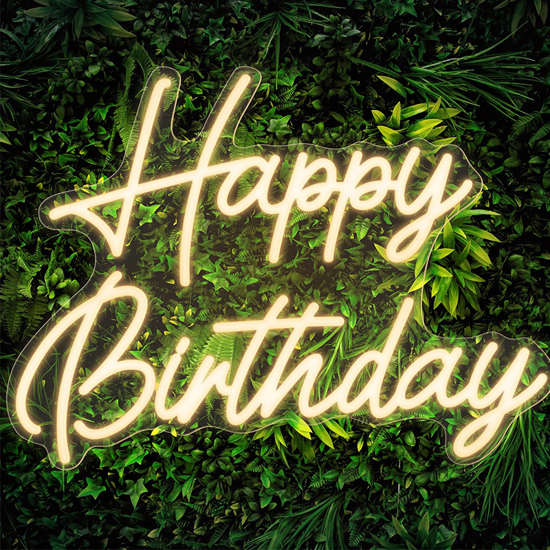 

Party Decoration LED neon Happy Birthday light sign party atmosphere acrylic