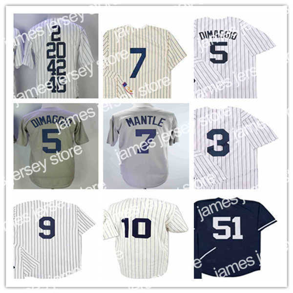 

Baseball Jerseys Man Retire New NY York Retro Vintage Baseball Jersey 3 Babe Ruth 42 Mariano Rivera 7 Mantle 10 Joe DiMaggio 10 PHIL RIZZUTO 9 ROGER MARIS 51, As pic