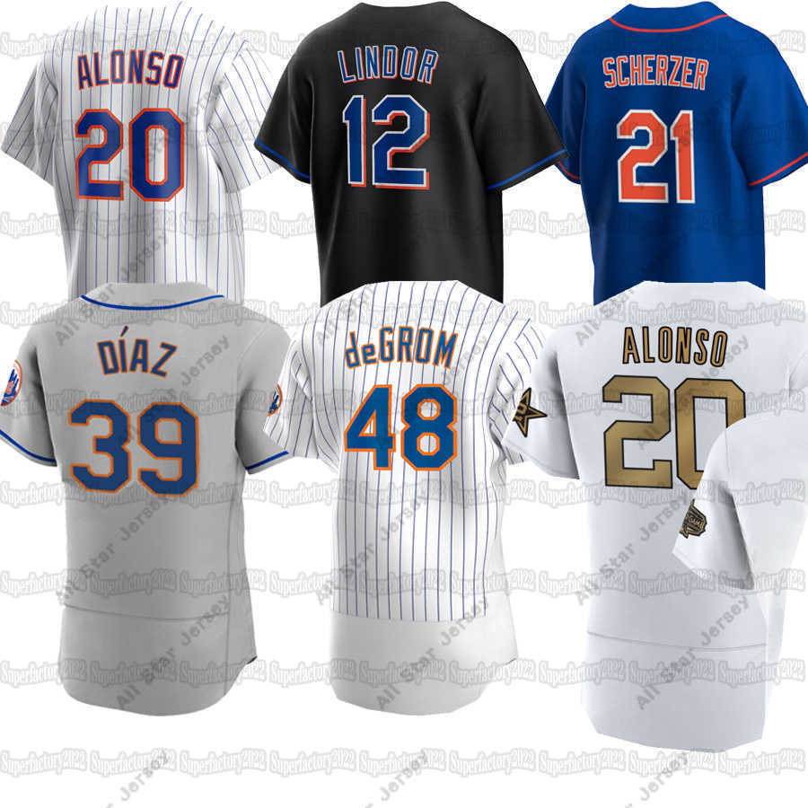 

20 Pete Alonso Mets 2022 All Star Jersey Max Scherzer Francisco Lindor Starling Marte Jacob deGrom Edwin Diaz Darryl Strawberry Mike Piazza, Women 2022 all star jersey
