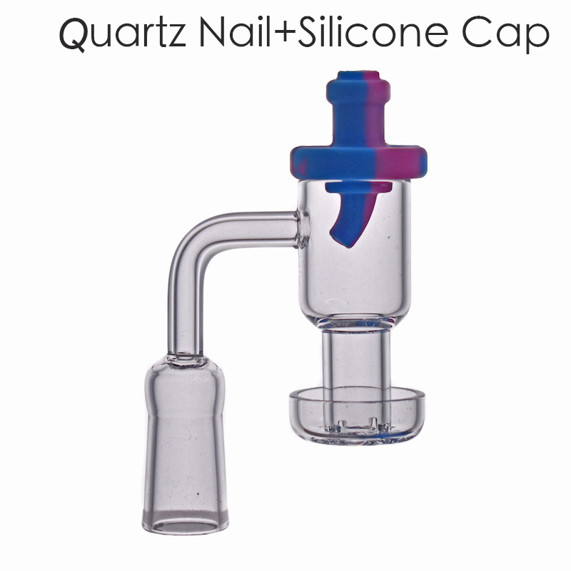 

Flat Top Terp Slurper Smoking Quartz Banger with colorful silicone Carb Cap 10mm 14mm 18mm For water oil rig dab Bong