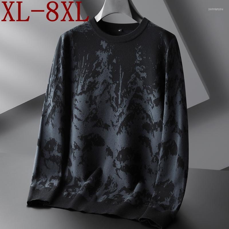 

Men's Sweaters 8XL 7XL 6XL 2022 Winter Top Quality Classic Sweater Men Long Sleeve Loose Pullover Casual Mens Keep Warm Pull Homme, Green