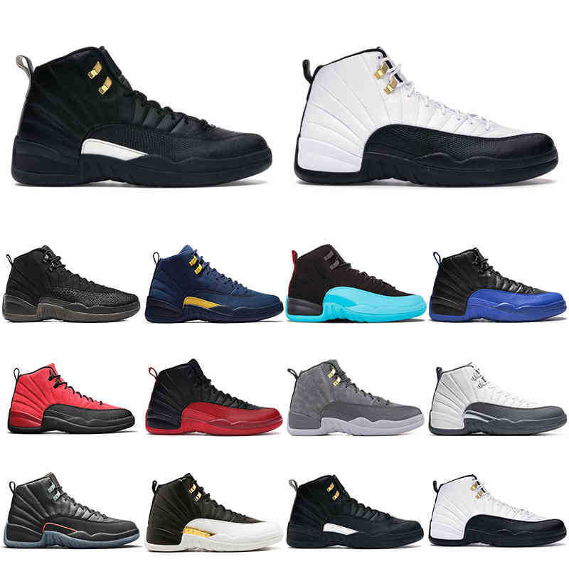 

2022 men basketball shoes jumpman 12 Dark 12s Blue Stone Michigan Game Royal University Gold mens trainers outdoor comfortable