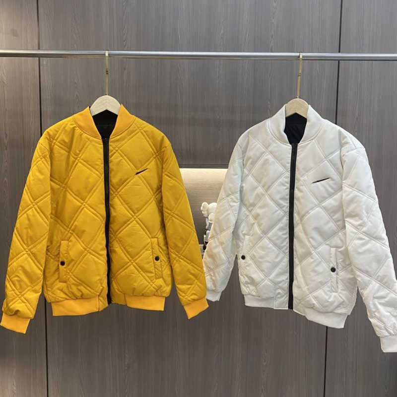 

Winter Down Jacket Nocta Designer Jackets Embroidered Zippered Cardigan Coat Men Women Down Coats Double-sided Sportswear, Yellow