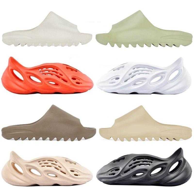 

Yeesys Slippers Designer Slides Foam Rubbers Sandals Moon Gray Kany West Graffiti Bone Resin Desert Sand Slipper Summer Earth Brown Flat Men Women DH