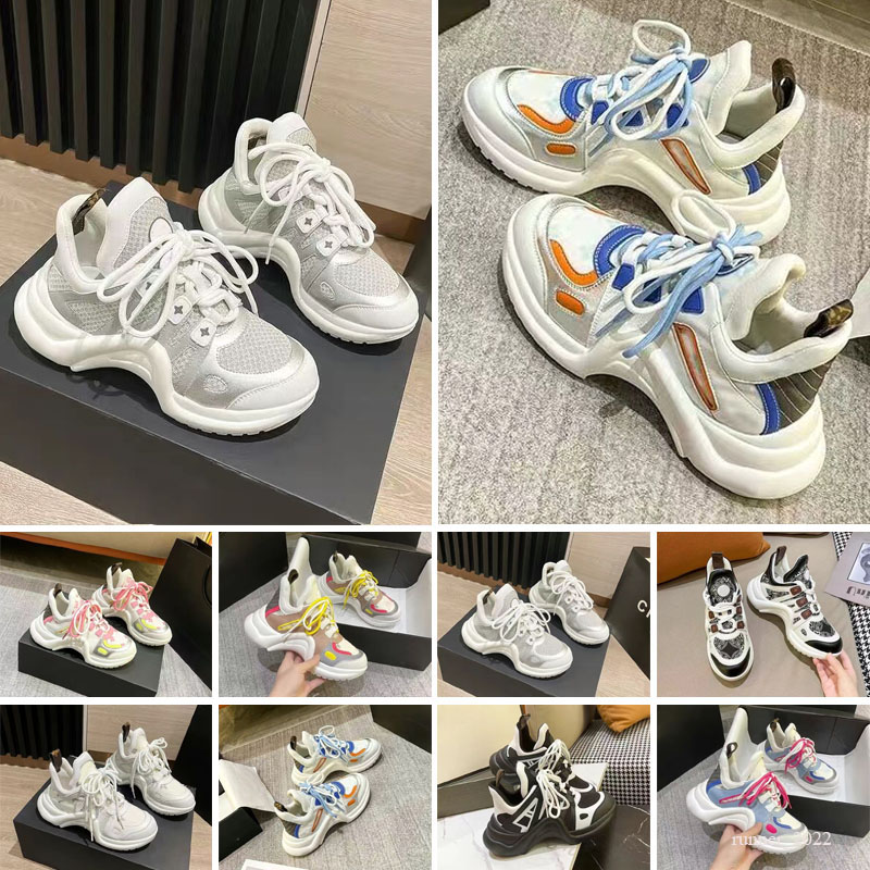 

Designers Shoes Casual Shoes Boot Archlight Sneakers Trainers Luxury Fashion Sneaker Lace-Up Thick Bottom Height Increasing Dad Show Man Women, Color 6