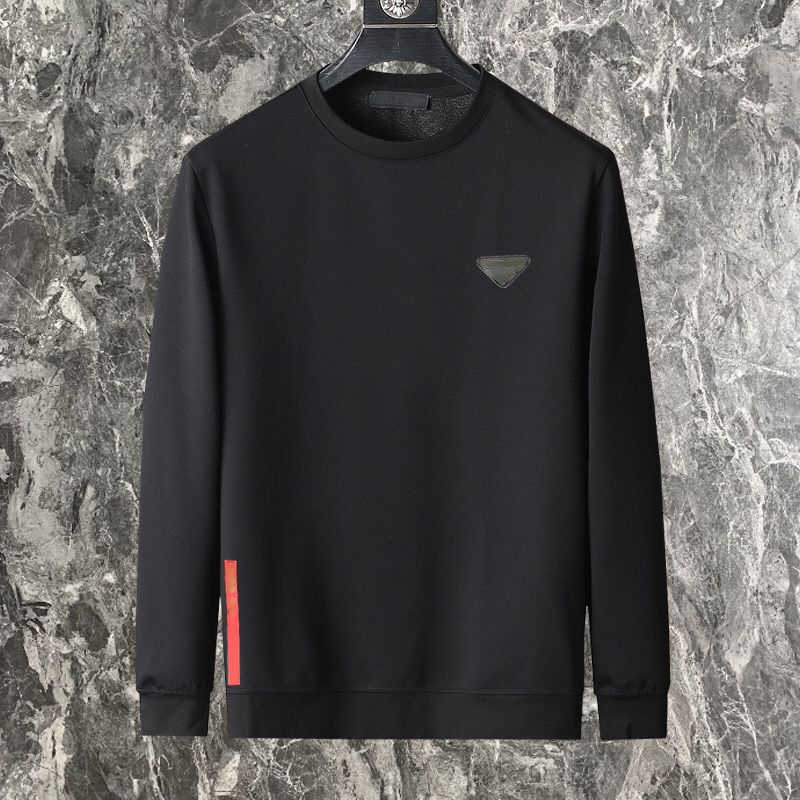 mens autumn winter sweater pra designer sweaters triangle red stripe pullover fashion warm long sleeved t shirt women casual sweatshirt 4xl