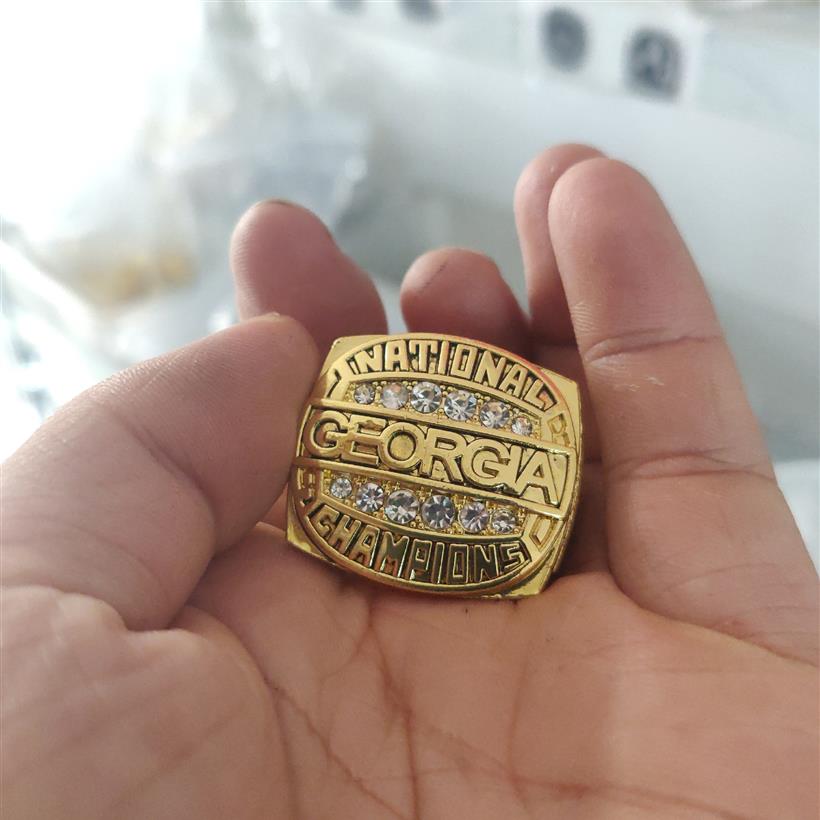 

1980 Georgia Bulldog s Football Championship Ring Christmas Fan Men Gift whole344V