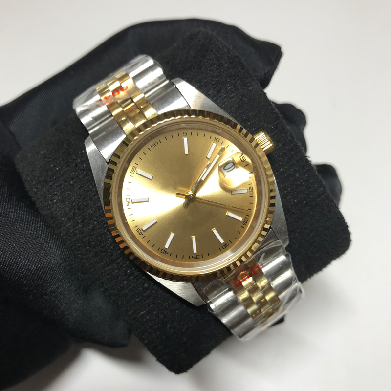 

18 Styles Automatic Asia 2813 luxury Watches Gold Mixed Silver Men women Datejust 36mm sweeping Watches Glide smooth second hand luminous needles A, Only box and papers