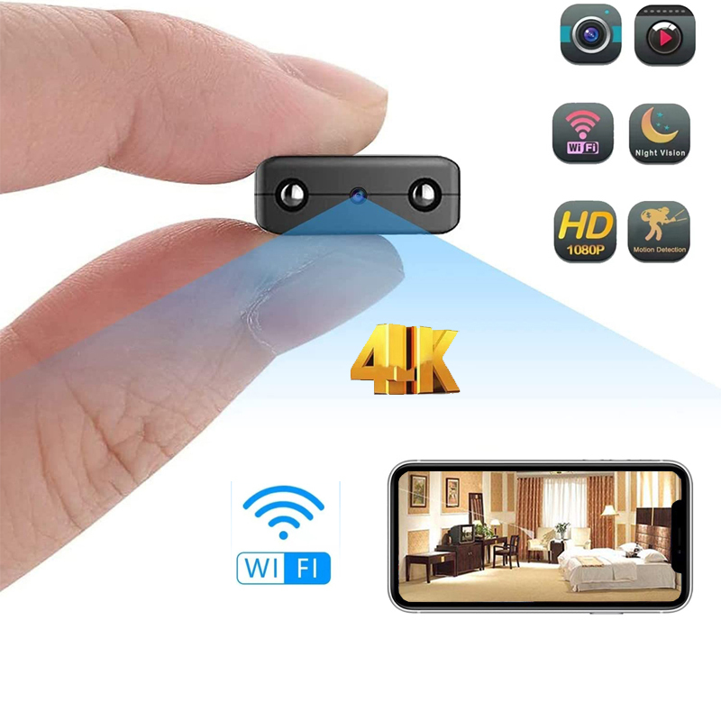 

Camcorders Full HD 4K 1080P Mini Wifi Camera XD IR CUT Night Vision Motion Detection Security Camcorder DV Sensor Pixels Video Recorder 221024, 1080p with battery