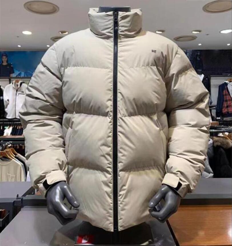 Hommes en bas vestes femmes parka chaleureuse hommes noirs veste bouffante