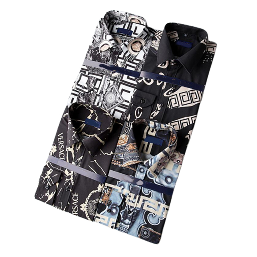 

2021 Mens shirt luxury designer fashion trend wear long sleeve business casual brand spring slimming -4XL#186, Customize