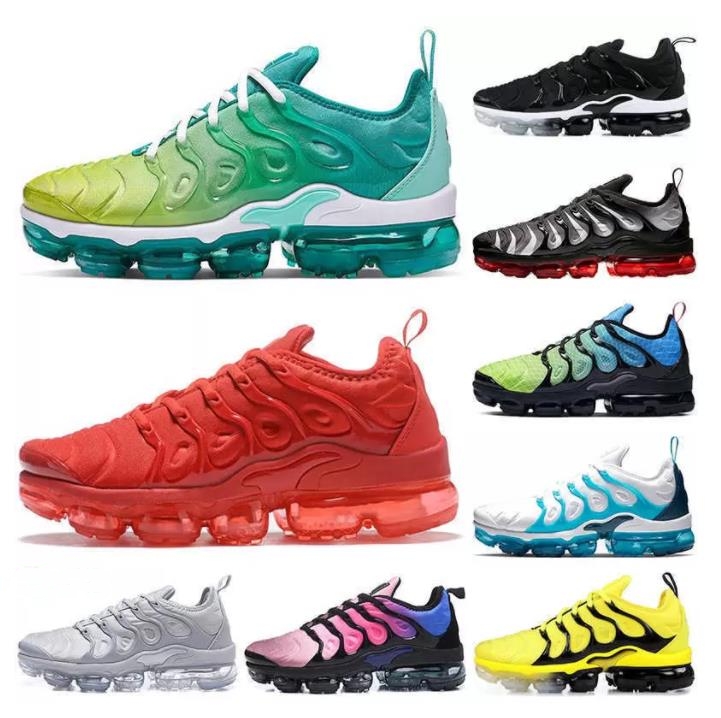 

TN Plus Running Shoes Cool Grey Men Women sneakers White University Blue Triple Red Creamsicle Rough Green Lemon Lime Be True 36-47, 18