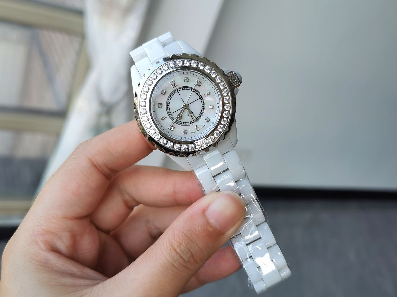 

Diamonds J12 Ceramic Watch Womens Watchs Designer Quartz Fritillaria dial 33 mm for woman Counter Official Replica Lady writewatch ladies Senior gift 0012, A with box